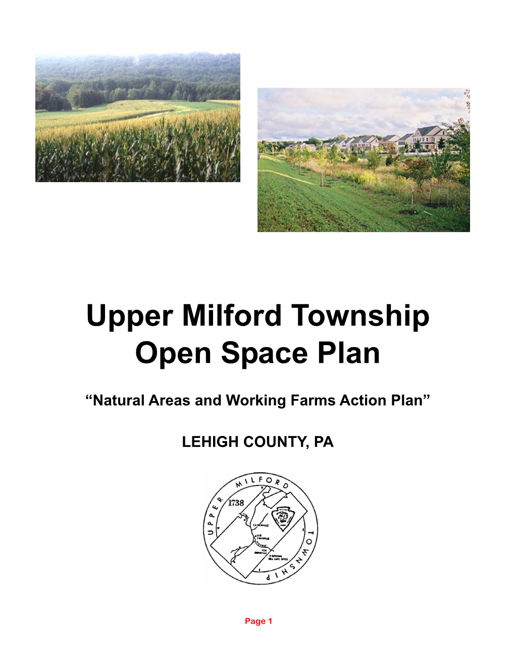 Upper Milford Township Open Space Plan