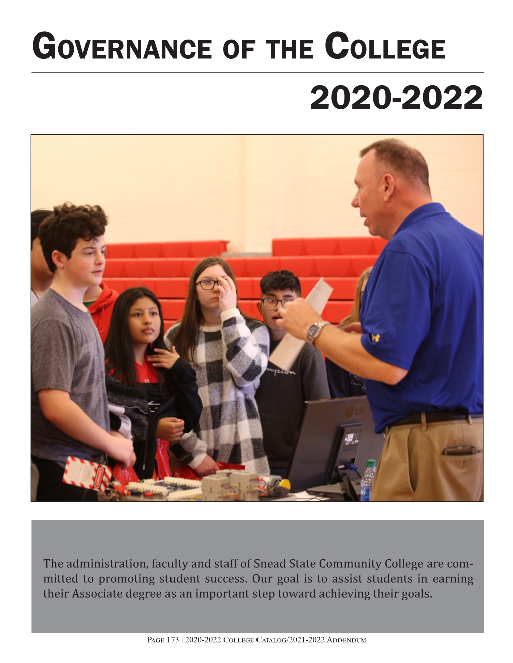 Governance of the College 2020-2022