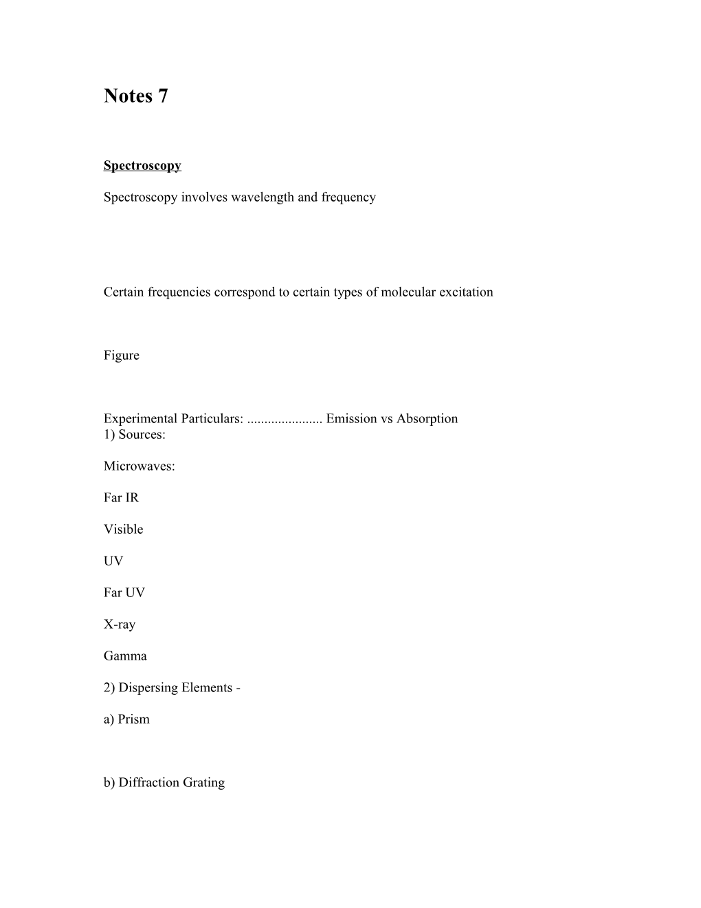 Spectroscopy Involves Wavelength and Frequency