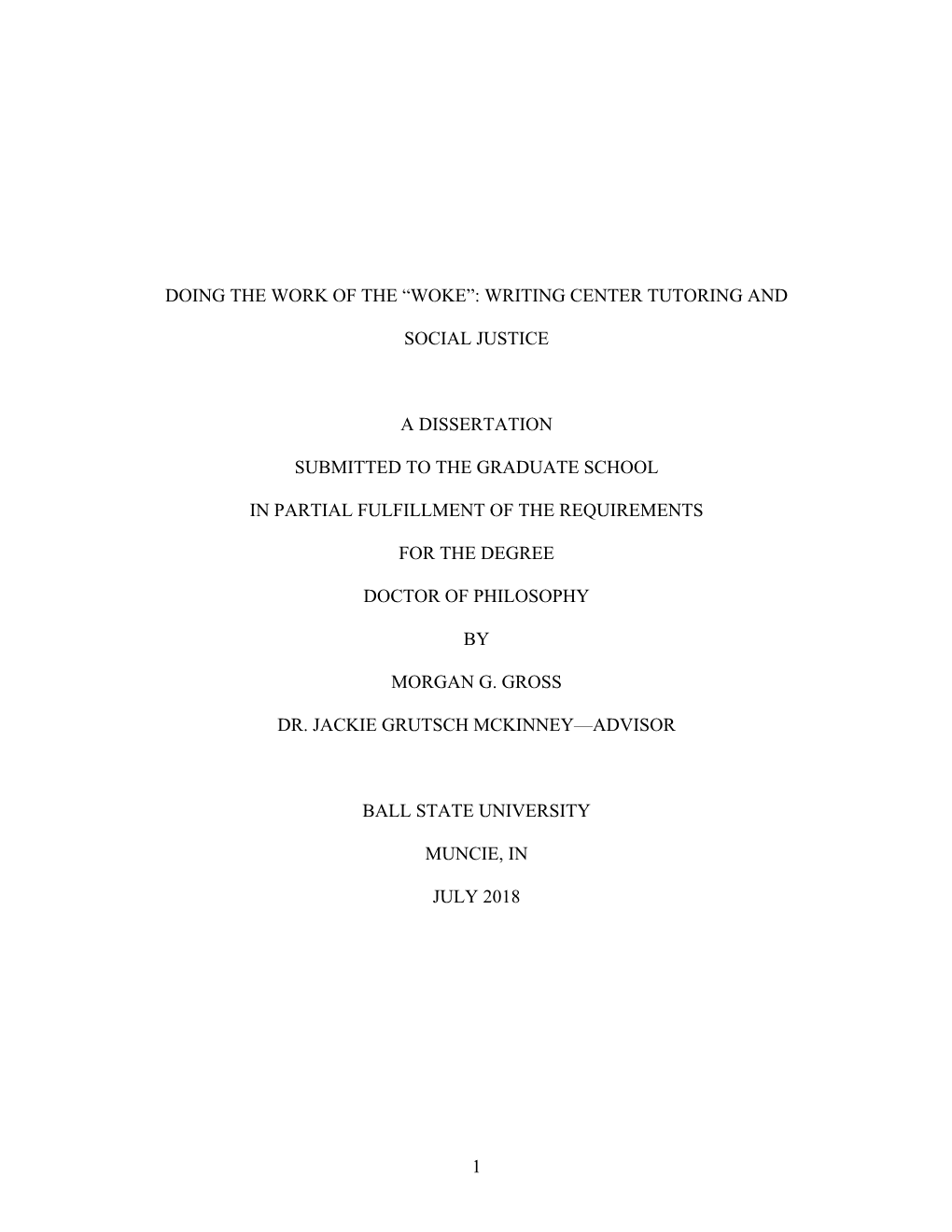 Doing the Work of the “Woke”: Writing Center Tutoring And