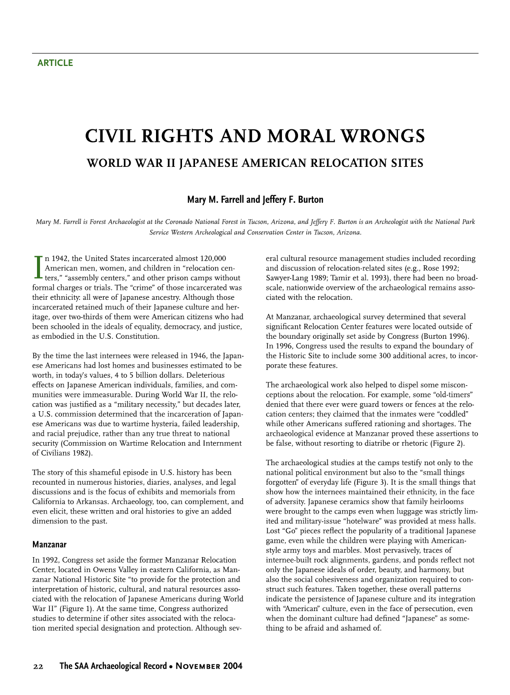Civil Rights and Moral Wrongs World War Ii Japanese American Relocation Sites