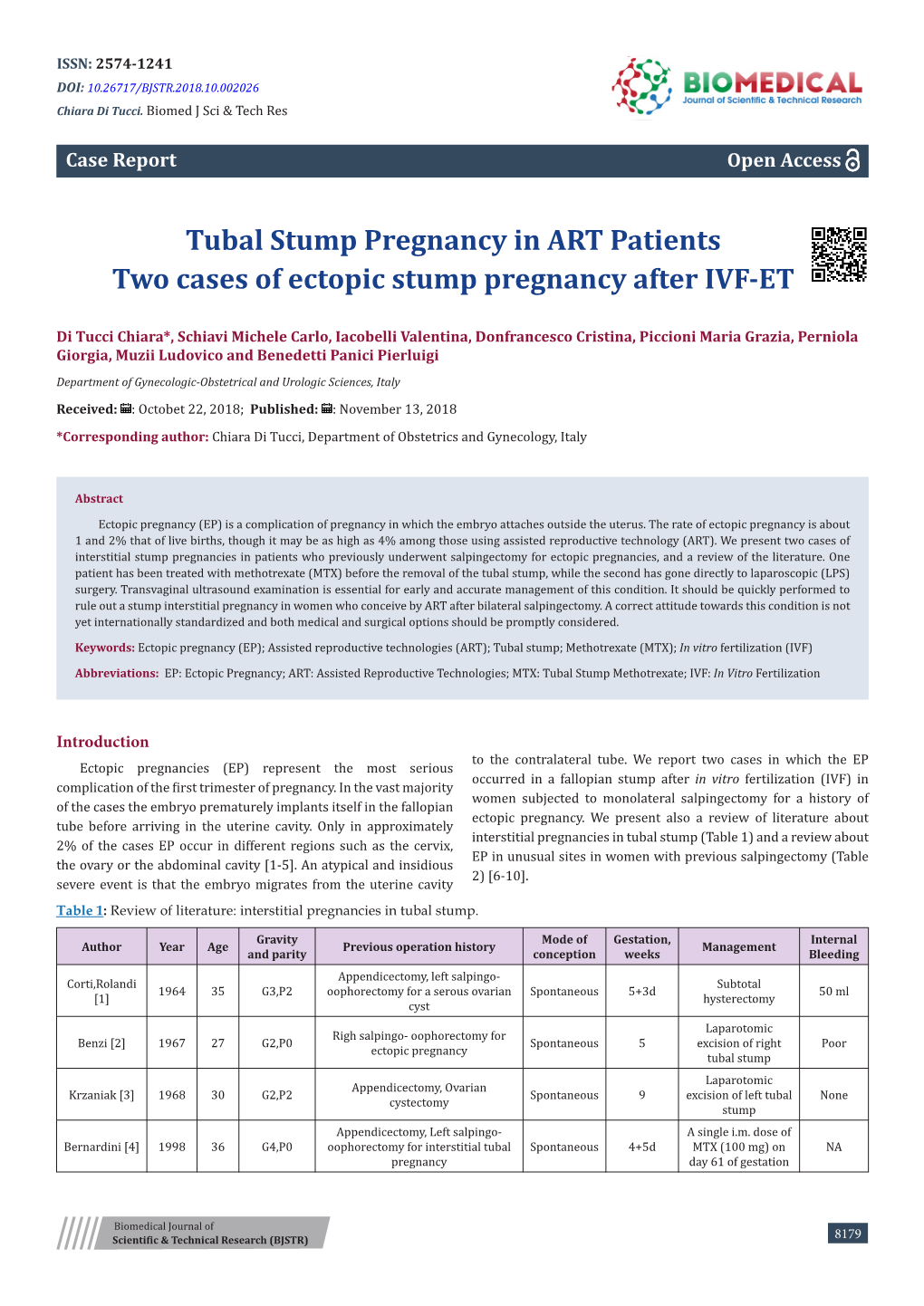 Tubal Stump Pregnancy in ART Patients Two Cases of Ectopic Stump Pregnancy After IVF-ET