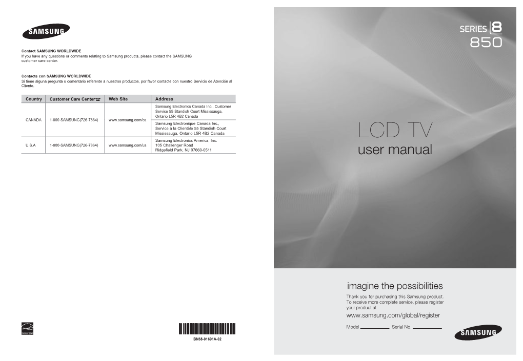 LCD TV Samsung Electronics America, Inc