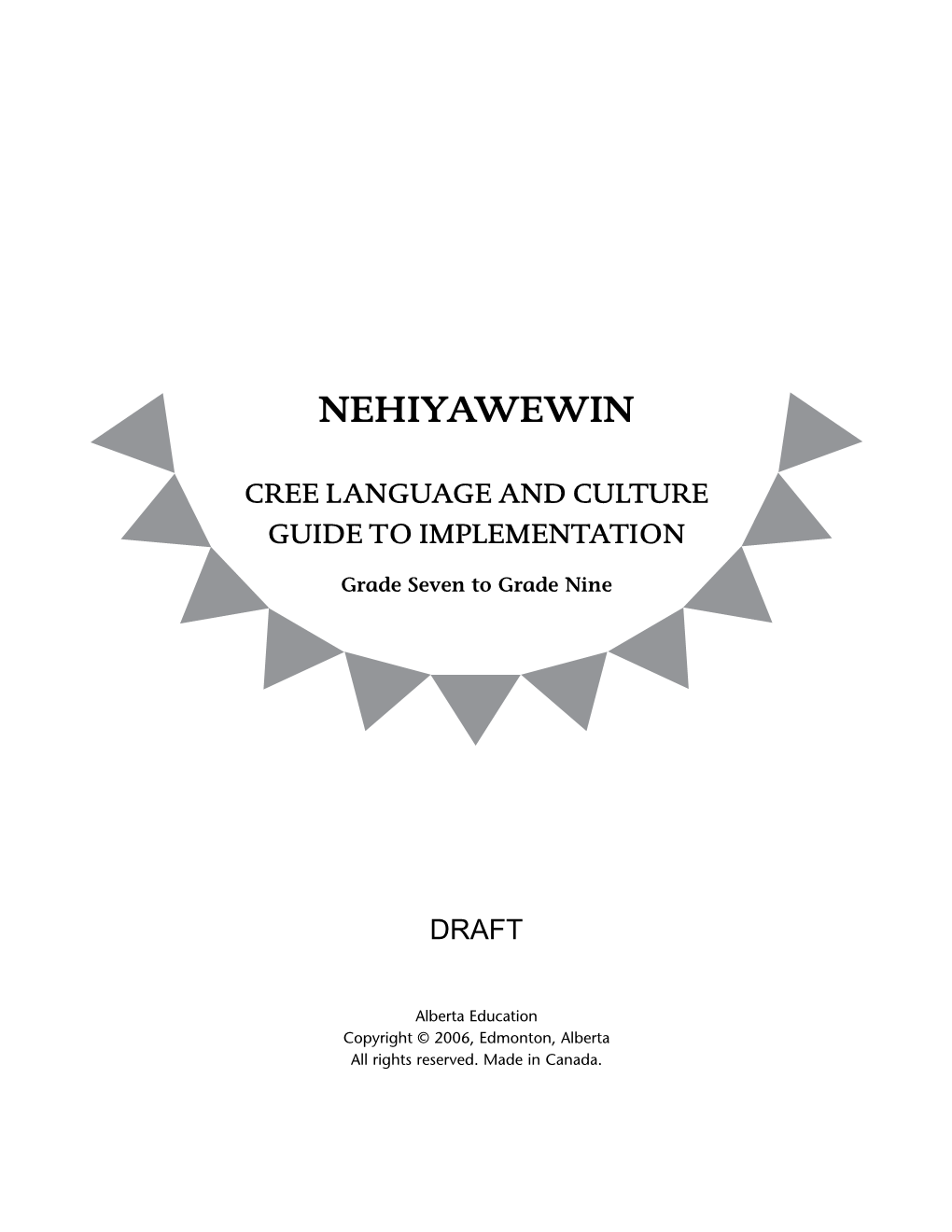 Cree Language and Culture Guide to Implementation