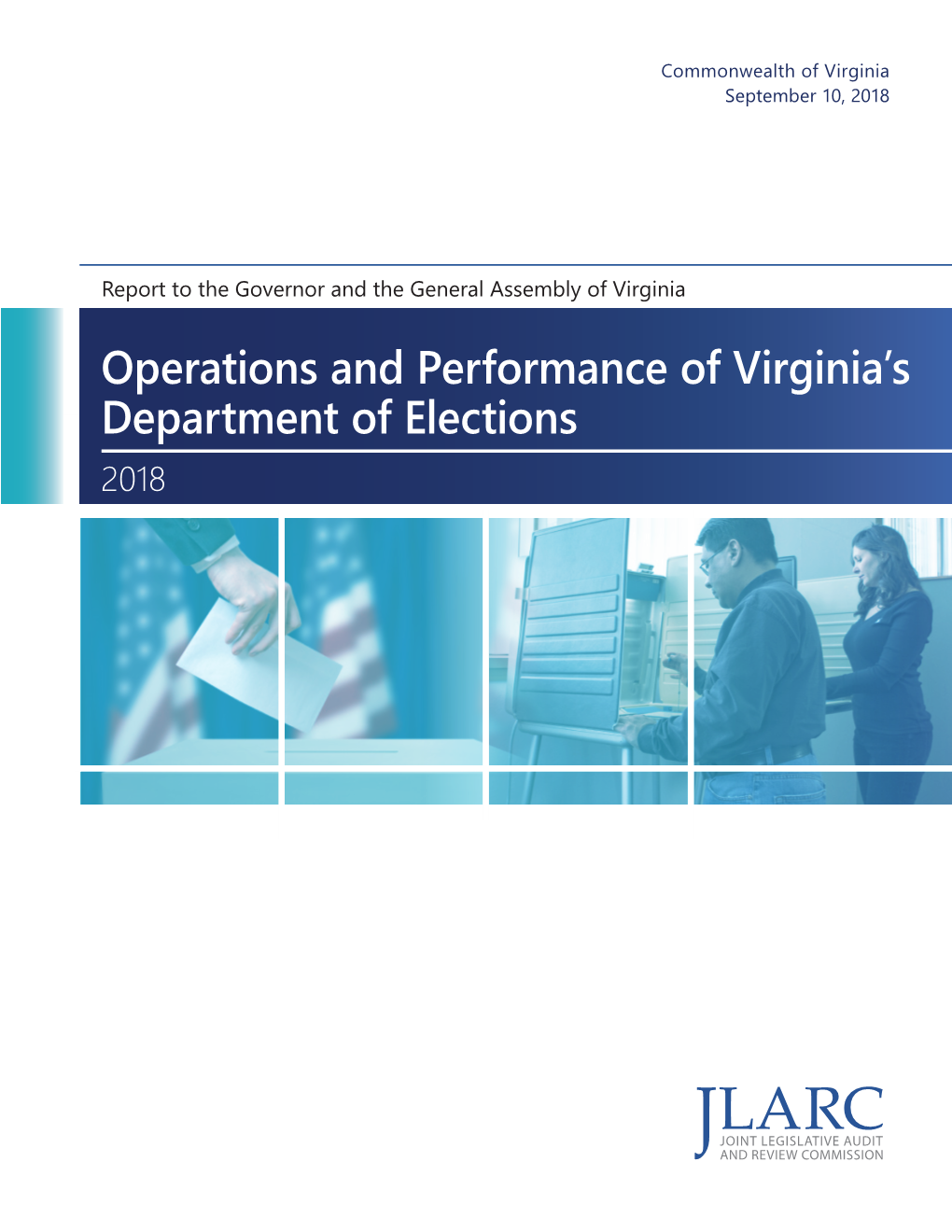 Operations and Performance of Virginia's Department of Elections