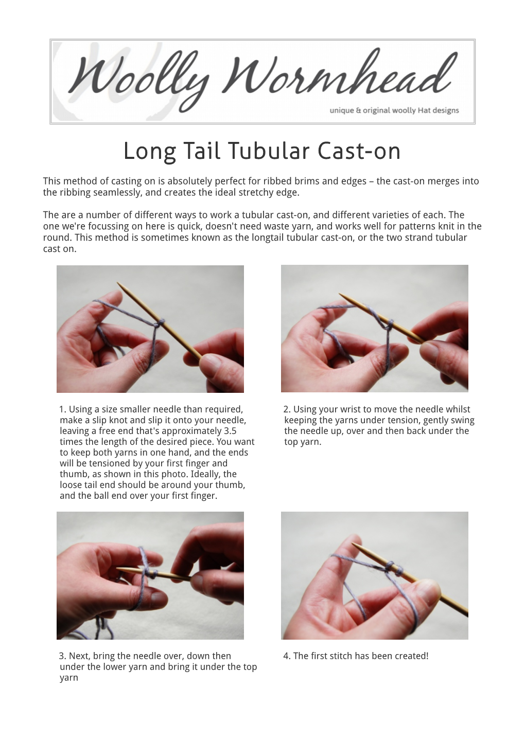 Long Tail Tubular Cast-On