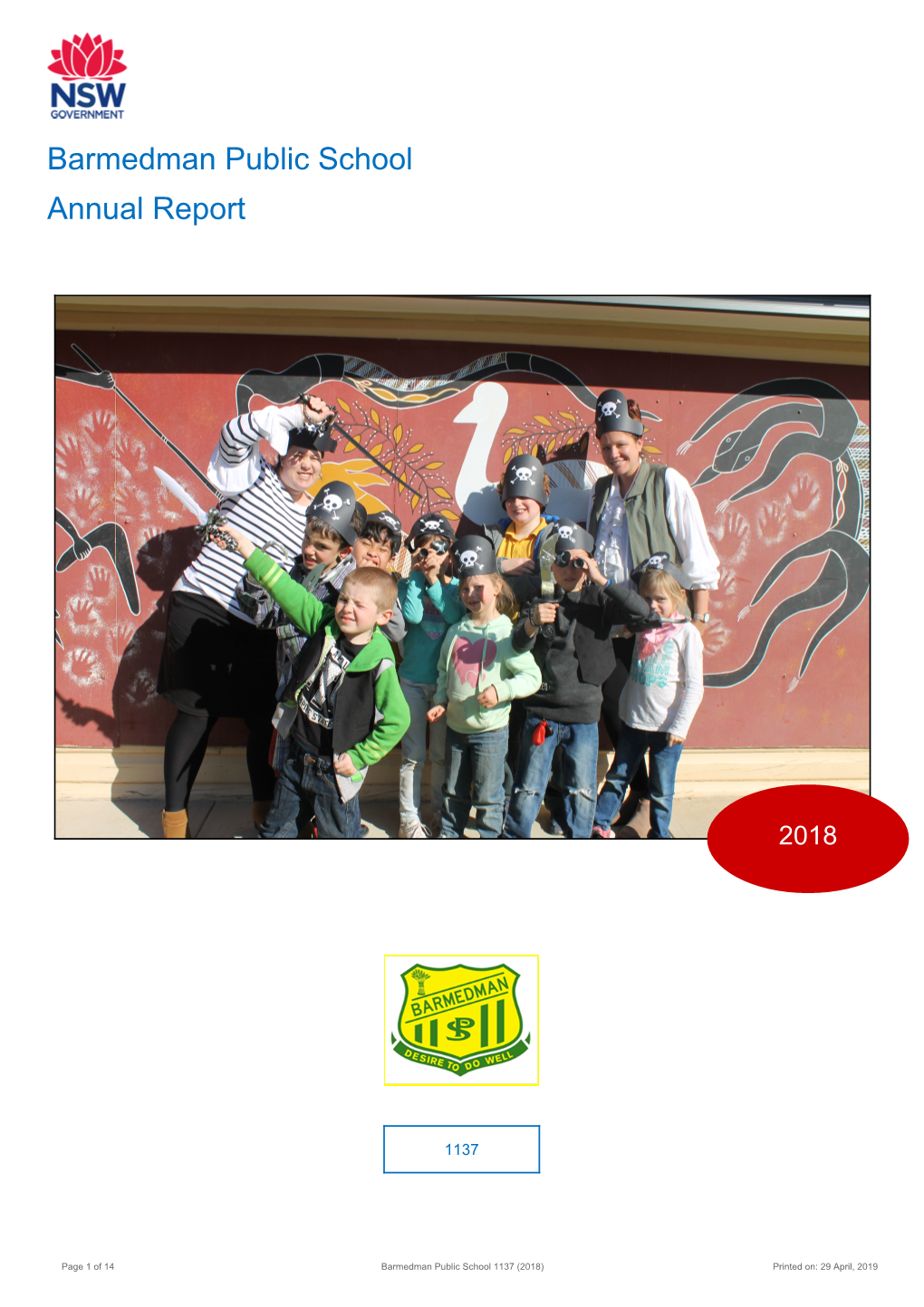 2018 Barmedman Public School Annual Report