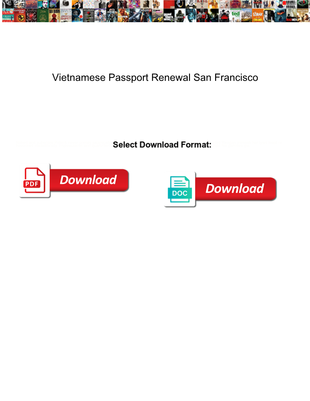 Vietnamese Passport Renewal San Francisco