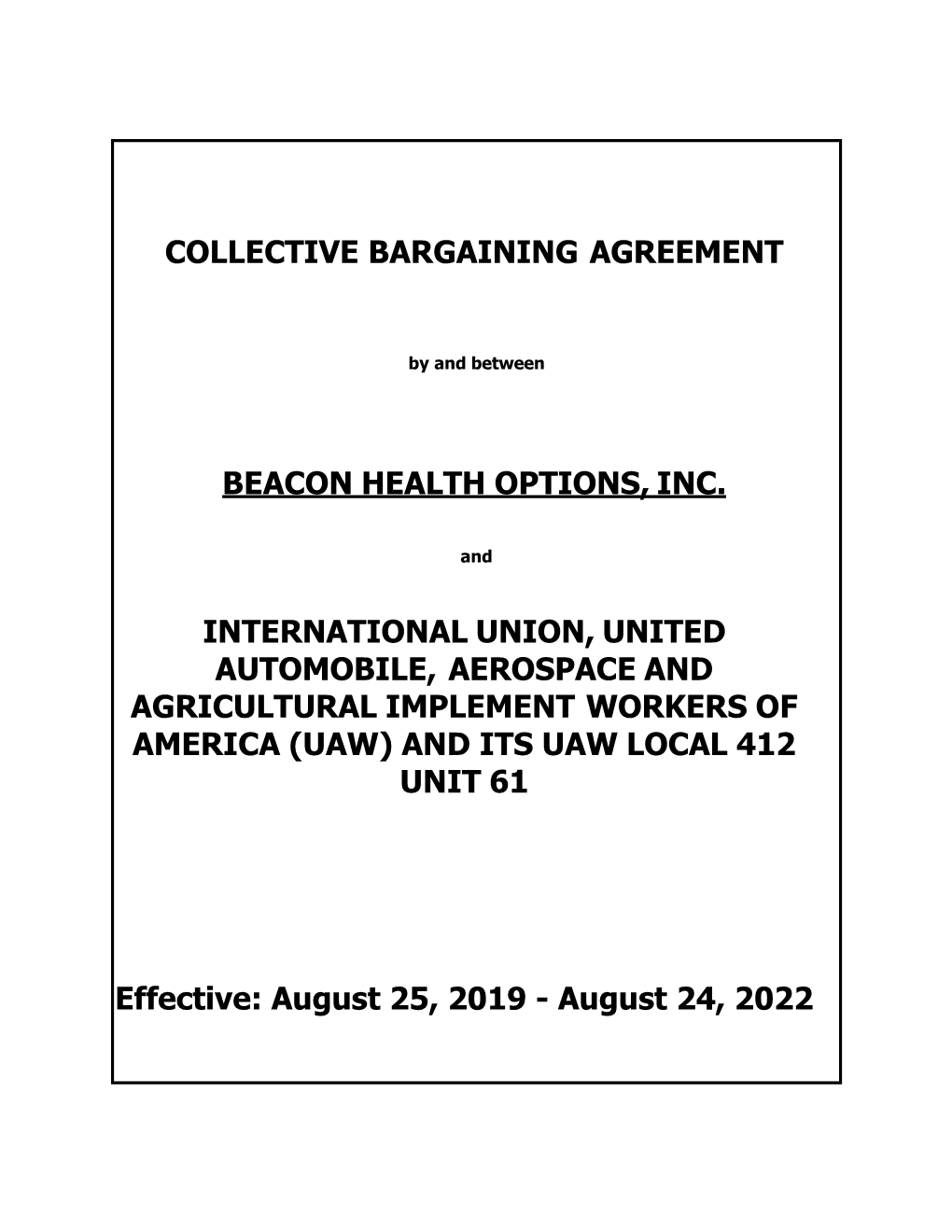 Beacon Health Options, Inc