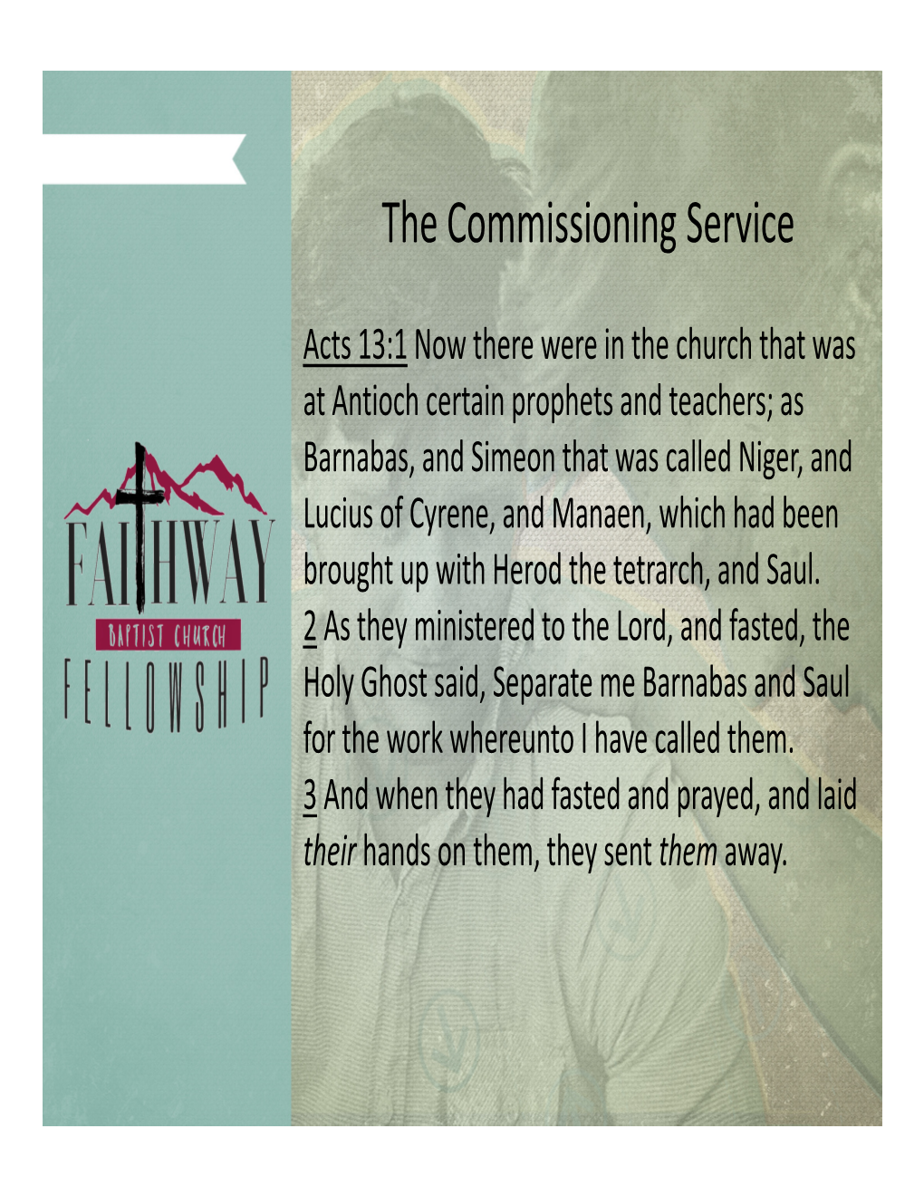 The Commissioning Service