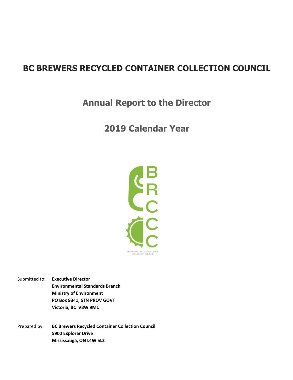 2019 BRCCC Annual Report
