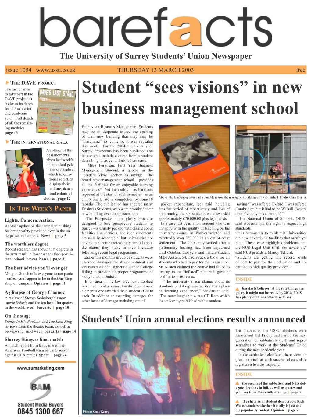 Student “Sees Visions” in New Business Management School