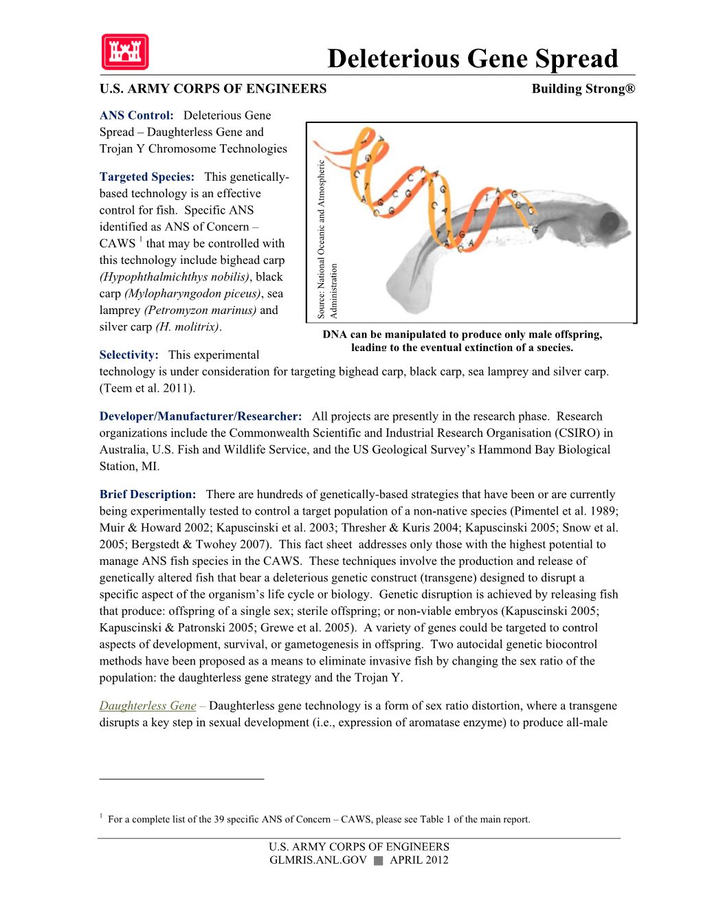 Deleterious Gene Spread U.S