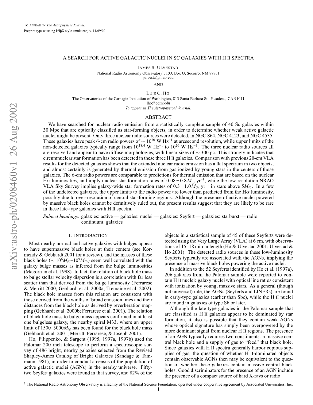 A Search for Active Galactic Nuclei in Sc Galaxies with H II Spectra