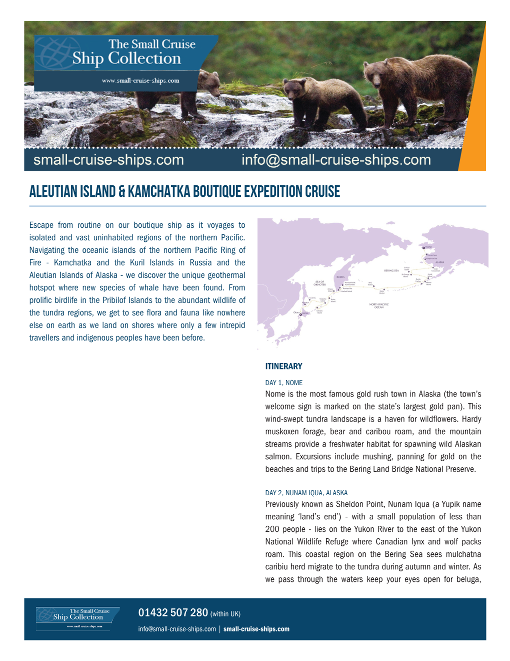 Aleutian Island & Kamchatka Boutique Expedition Cruise