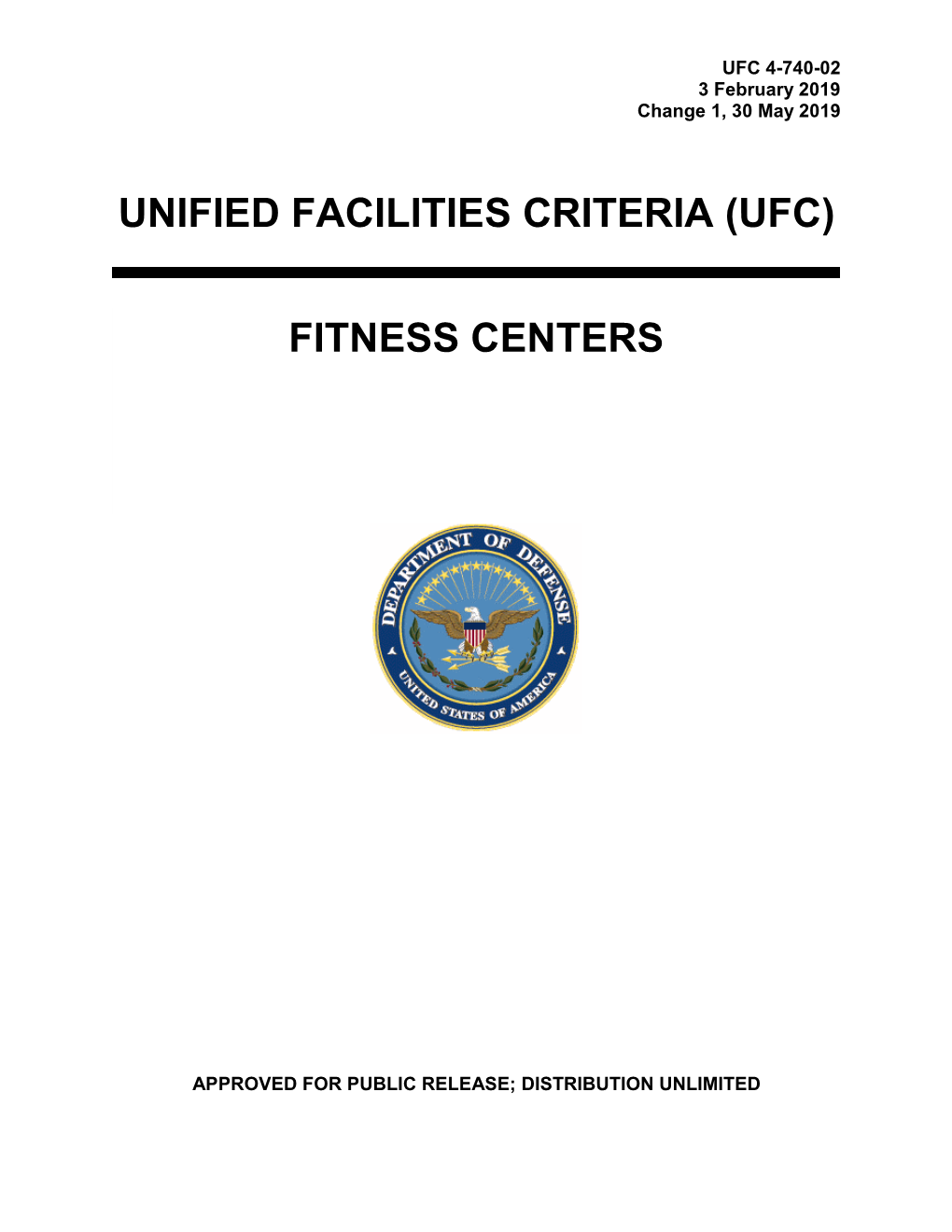 UFC 4-740-02 Fitness Centers, with Change 1