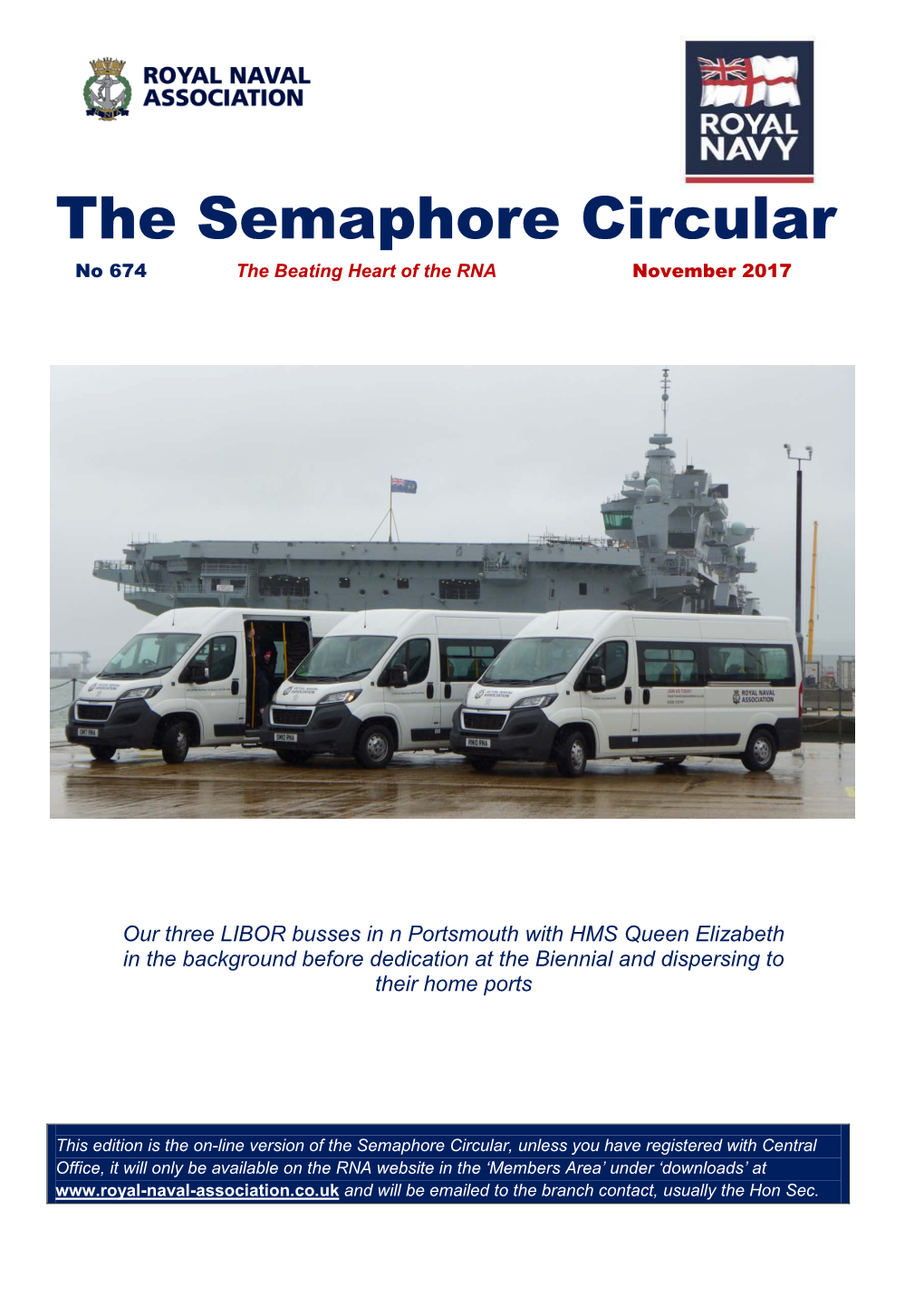 The Semaphore Circular No 674 the Beating Heart of the RNA November 2017