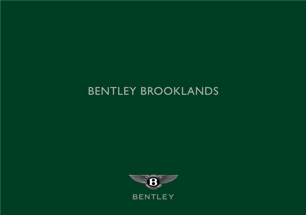 BENTLEY Brooklands