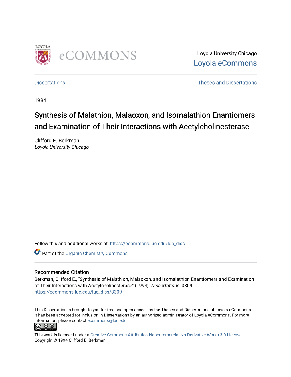 Synthesis of Malathion, Malaoxon, and Isomalathion Enantiomers and Examination of Their Interactions with Acetylcholinesterase