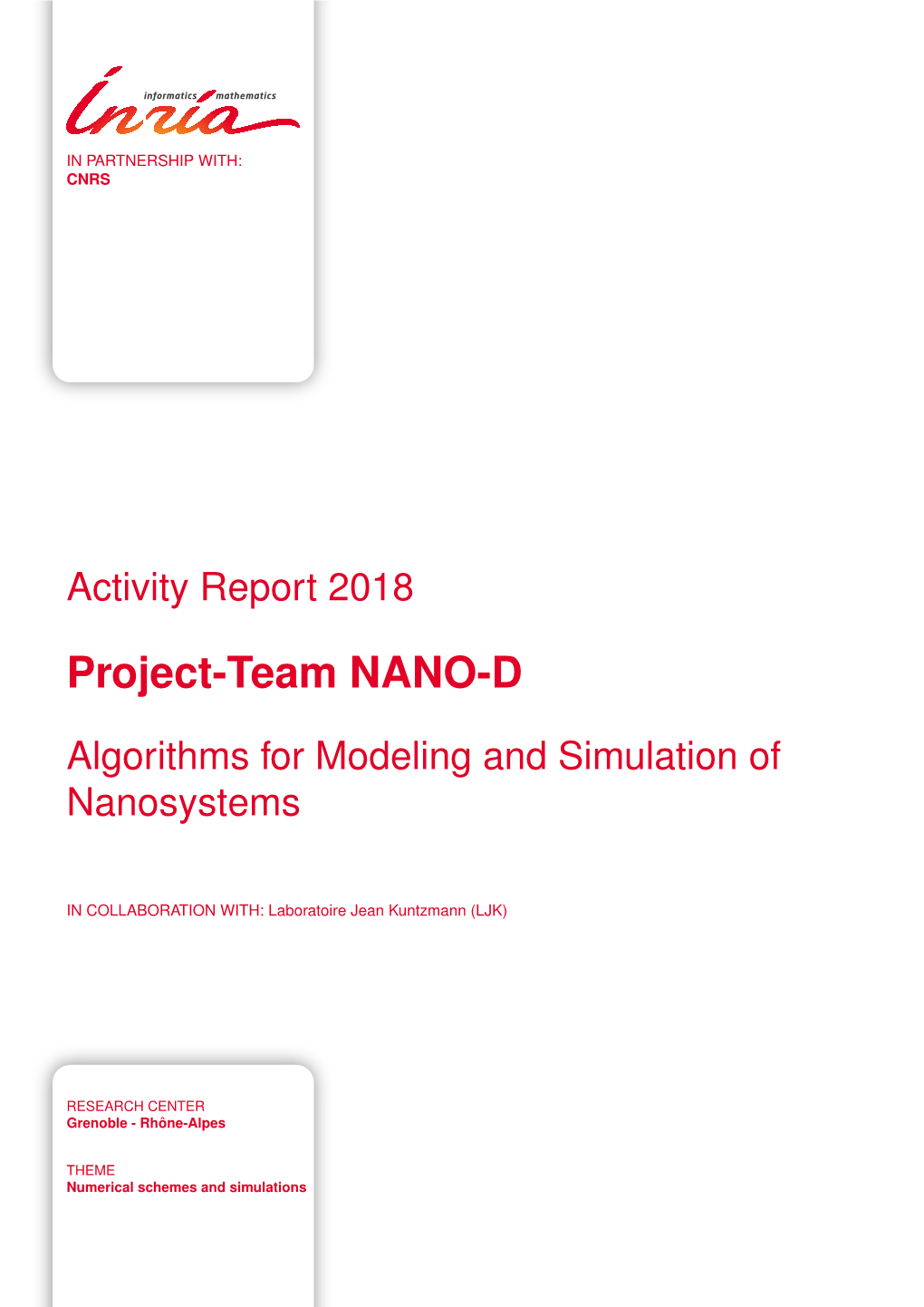 Project-Team NANO-D