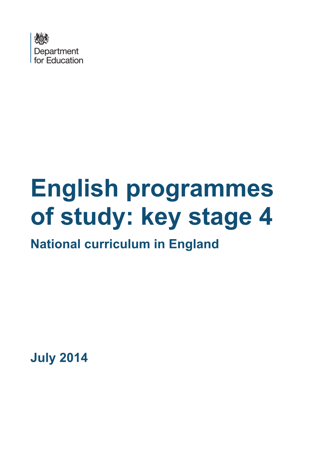 National Curriculum in England