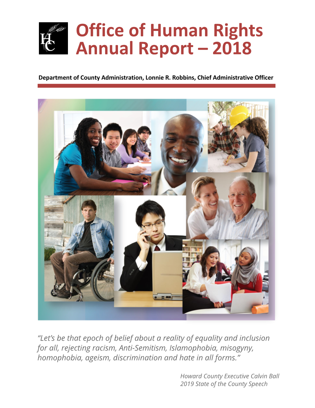 Office of Human Rights Annual Report 2017