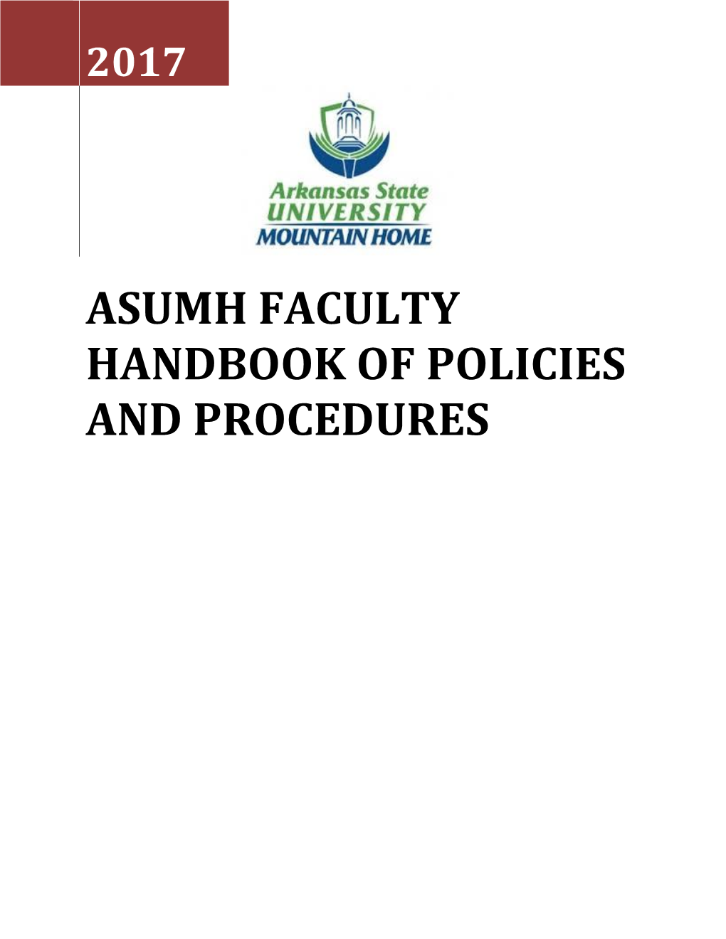 Asumh Faculty Handbook of Policies and Procedures