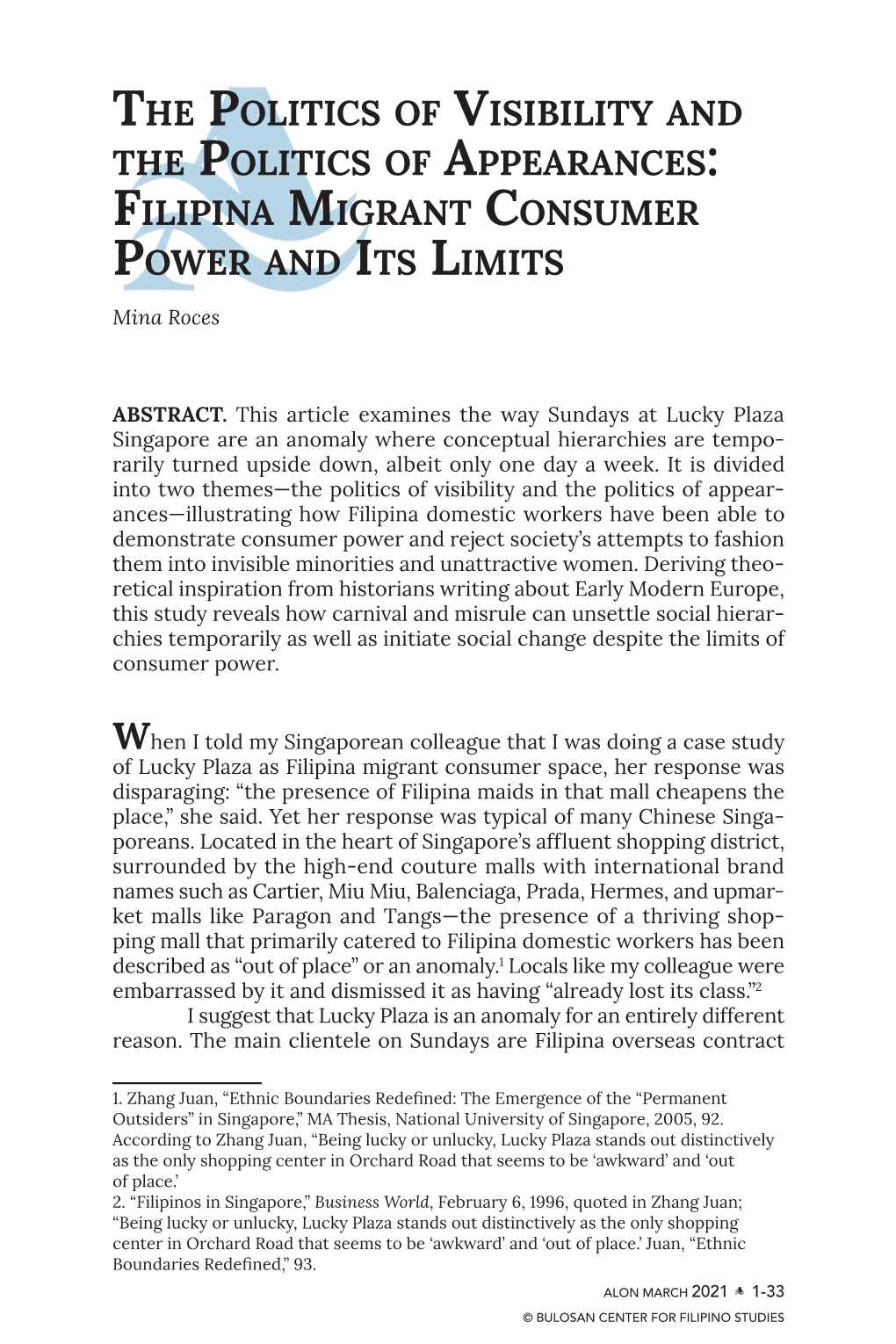 Filipina Migrant Consumer Power and Its Limits