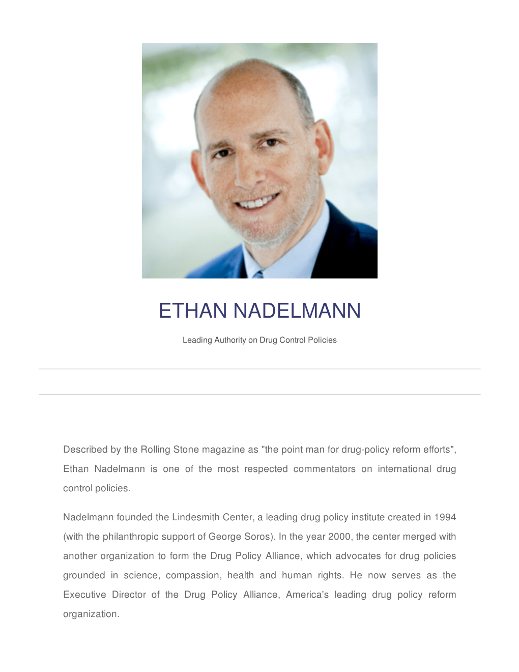 Ethan Nadelmann