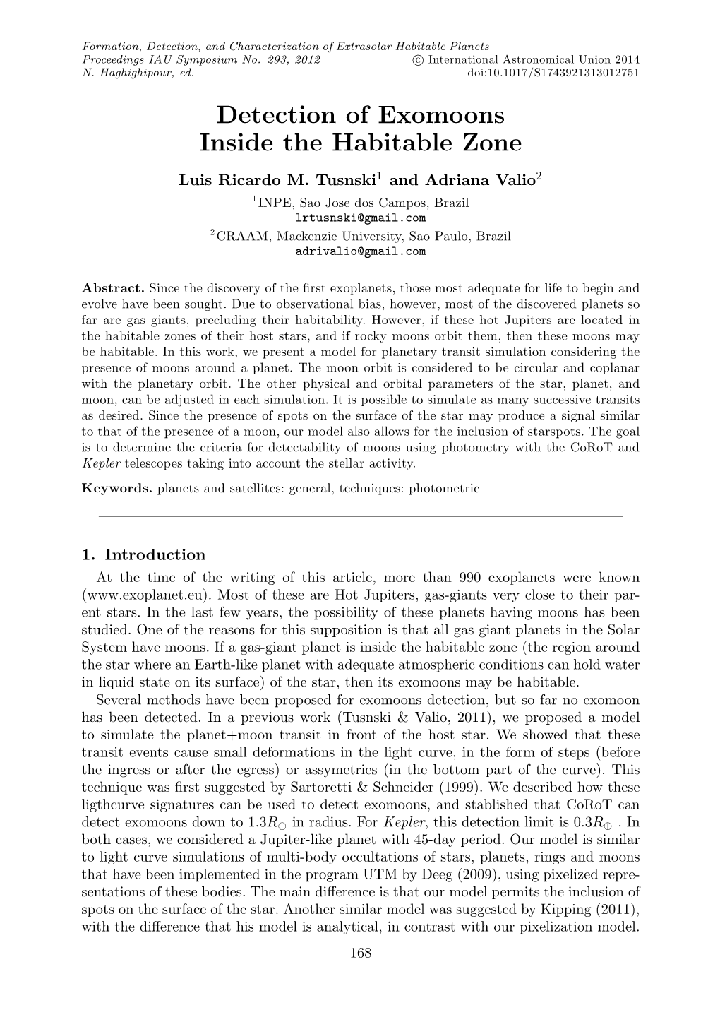 Detection of Exomoons Inside the Habitable Zone