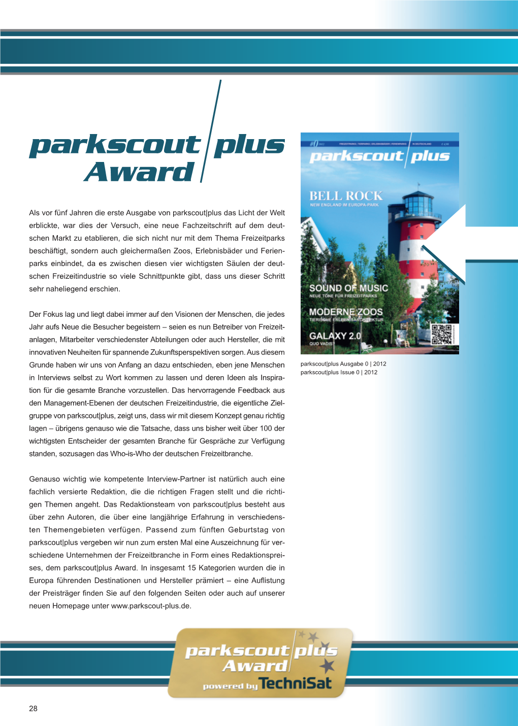 Parkscout Plus Award