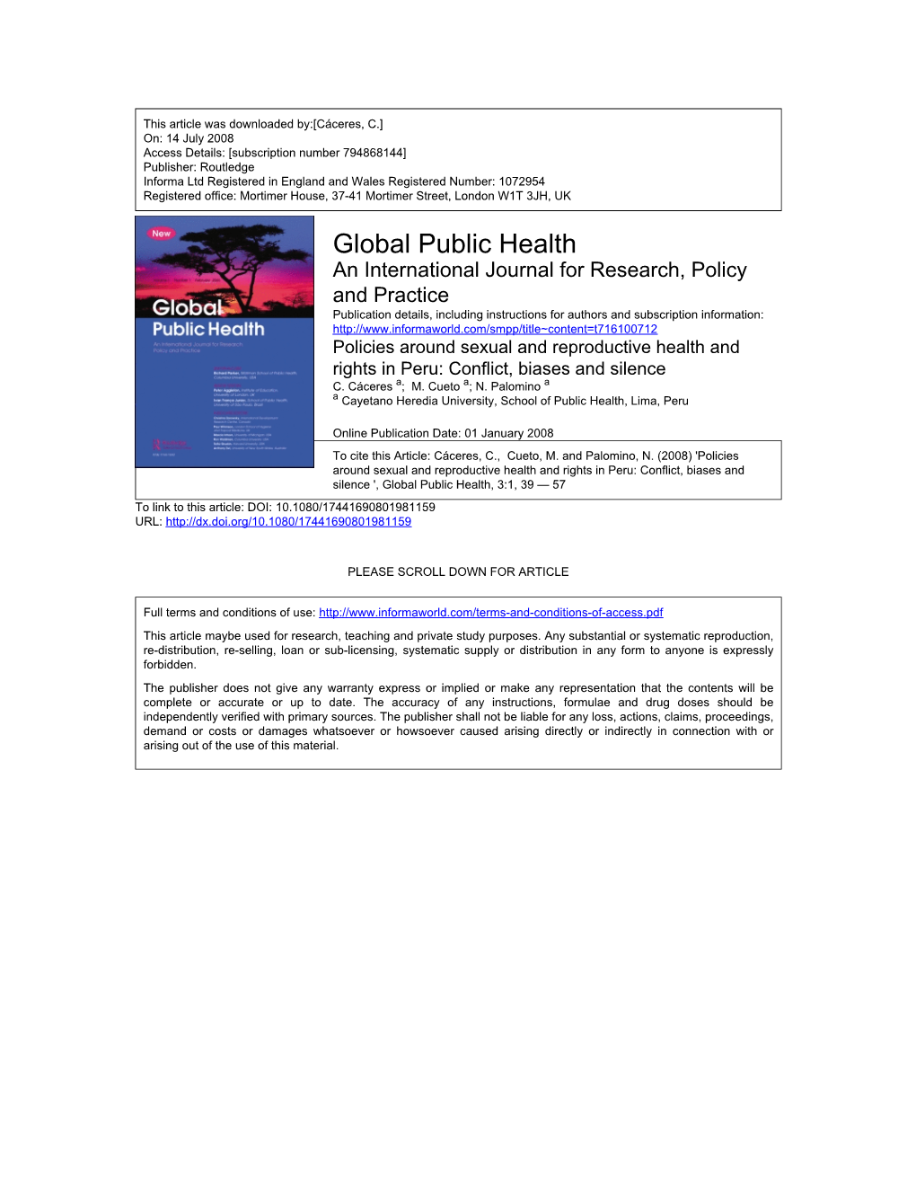 Global Public Health