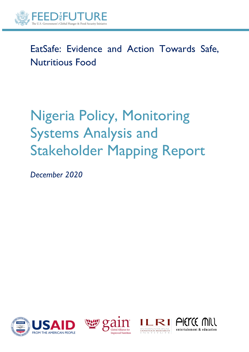 Nigeria Policy, Monitoring Systems Analysis and Stakeholder Mapping Report