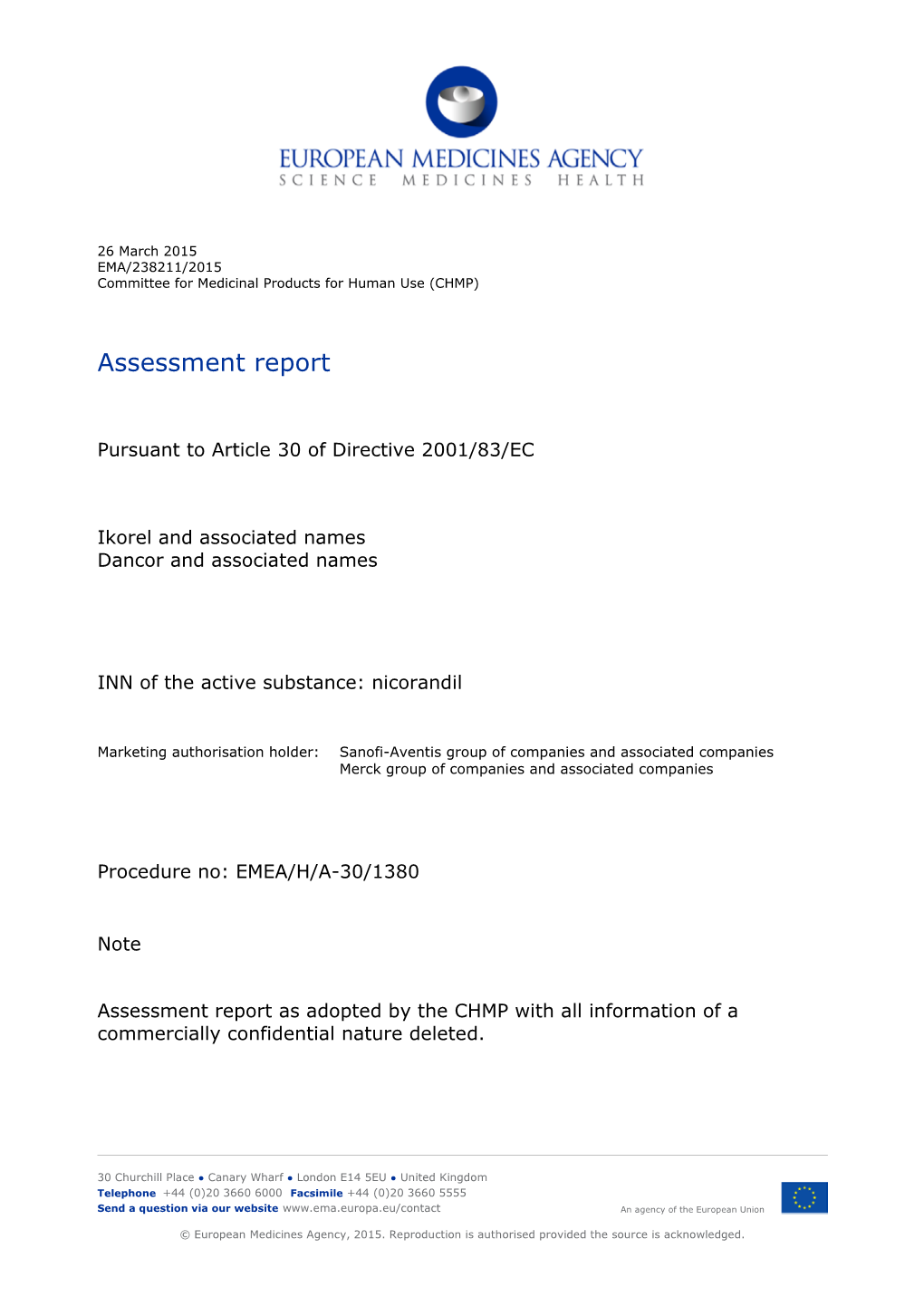 Assessment Report