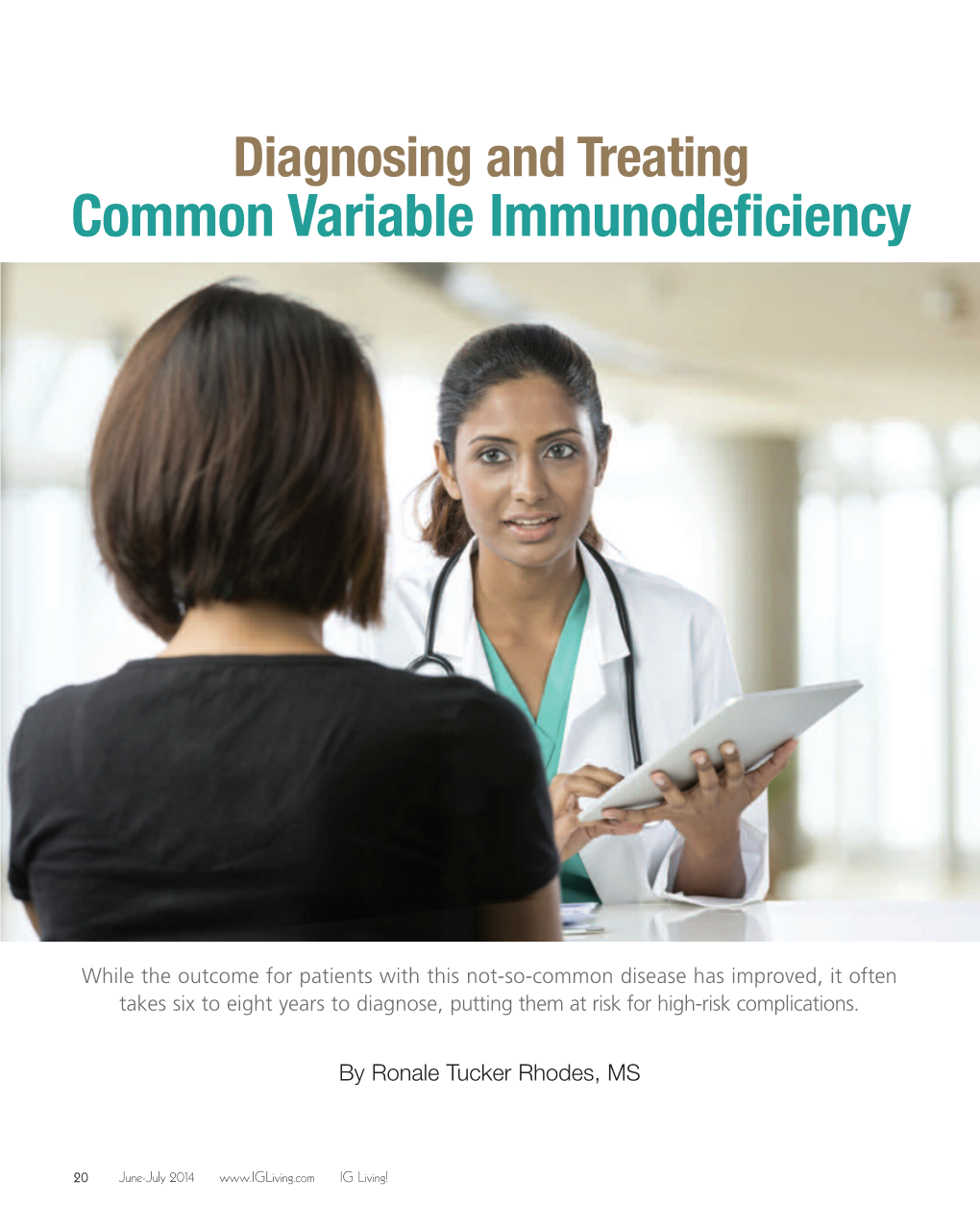Diagnosing and Treating Common Variable Immunodeficiency