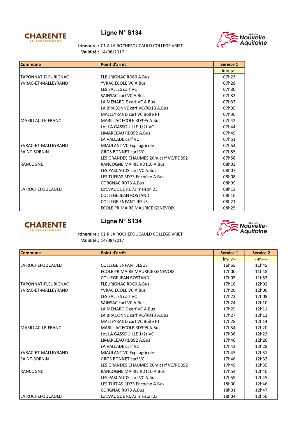 Horaires Ramassage Scolaire