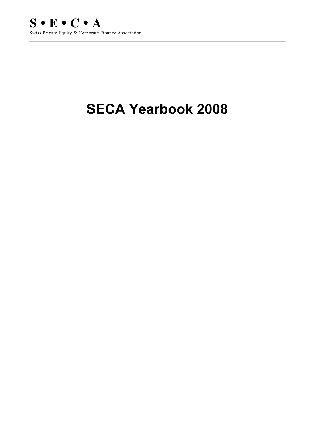SECA Yearbook 2008