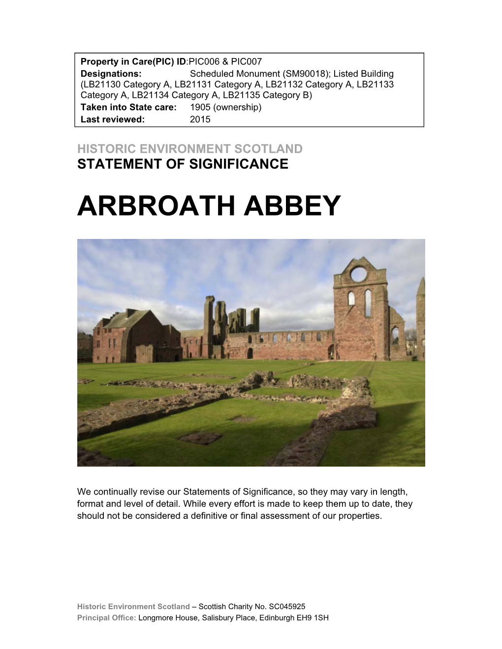 Arbroath Abbey