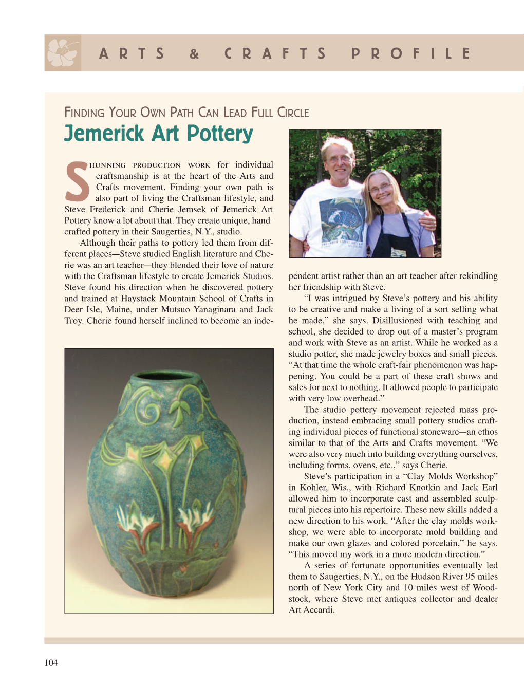 Jemerick Art Pottery