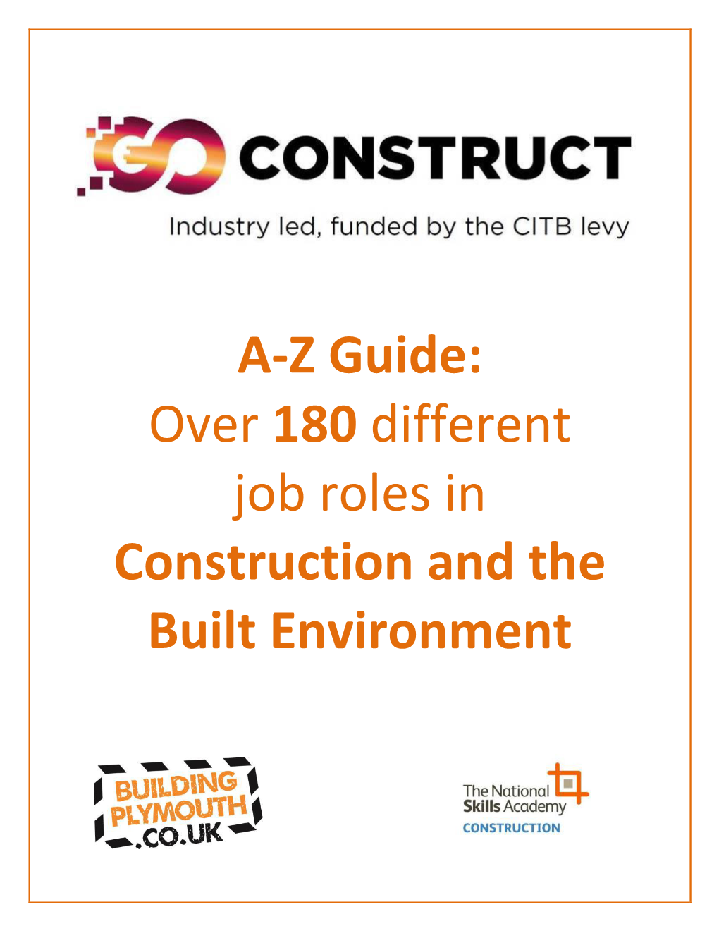 A-Z Guide: Over 180 Different Job Roles in Construction and the Built Environment