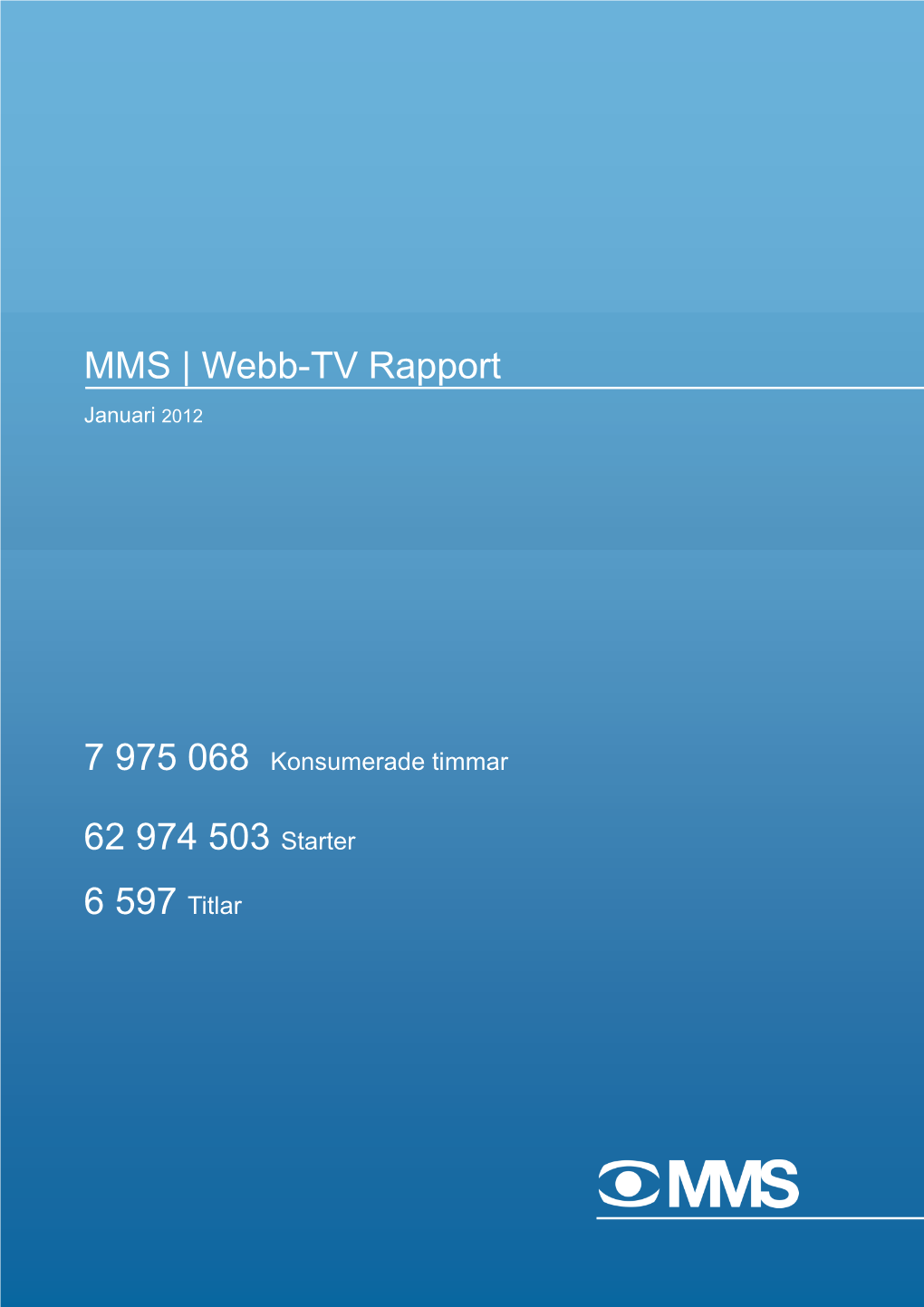 Webb-TV Rapport 62 974 503 Starter 6 597 Titlar