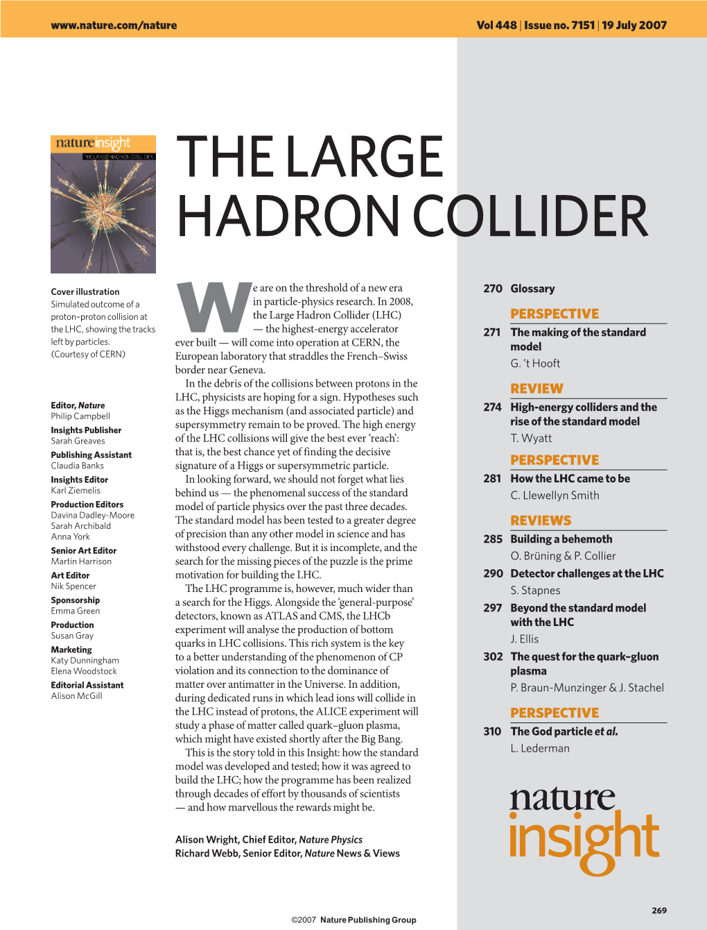 The Large Hadron Collider