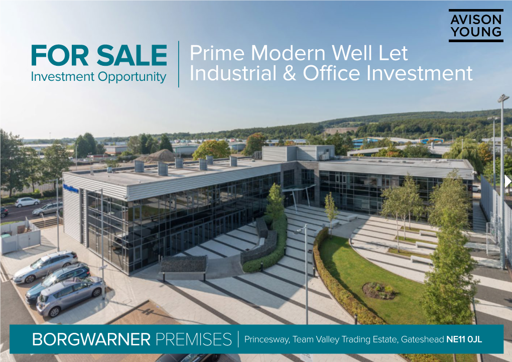 FOR SALE Prime Modern Well Let Investment Opportunity Industrial & Office Investment