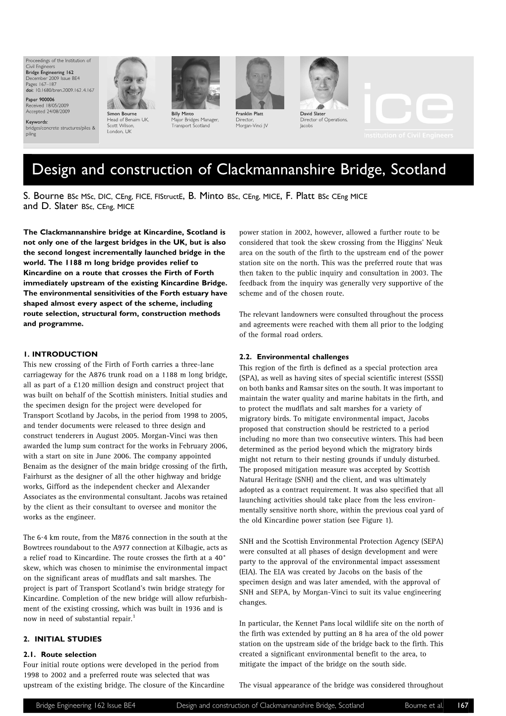 Design and Construction of Clackmannanshire Bridge, Scotland