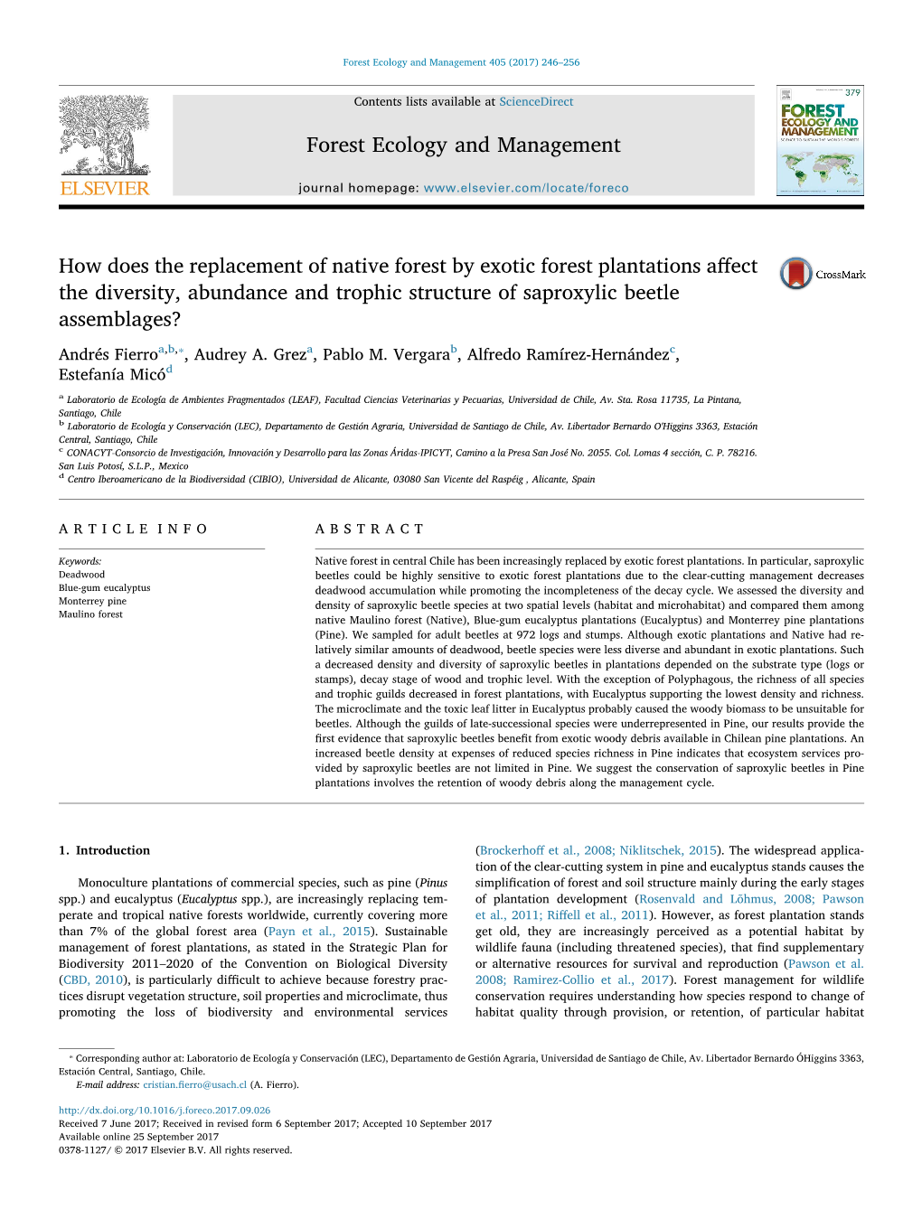 How-Does-The-Replacement-Of-Native-Forest.Pdf (1.372Mb)