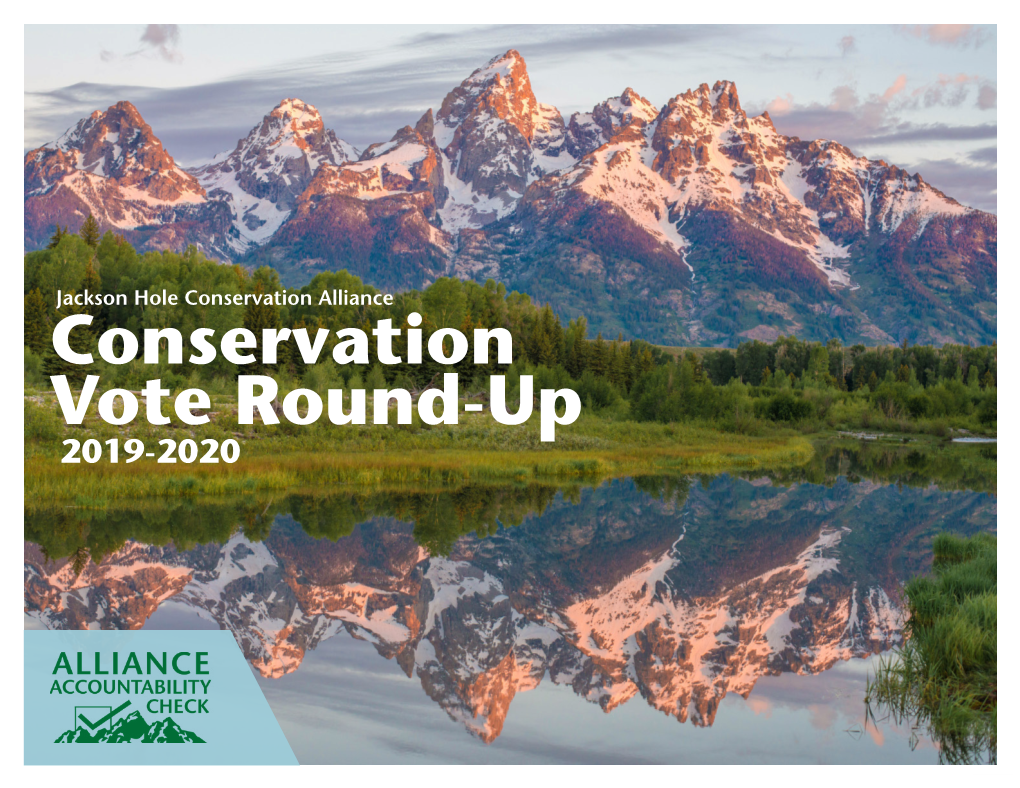 Conservation Vote Round-Up 2019-2020
