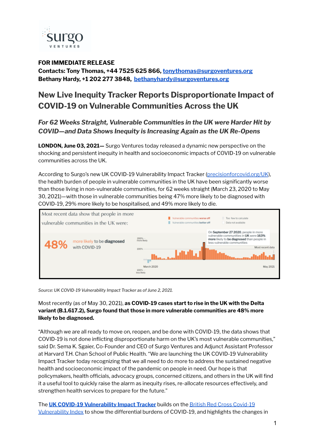 FINAL Press Release UK COVID Vulnerability Impact Tracker 6.3.21