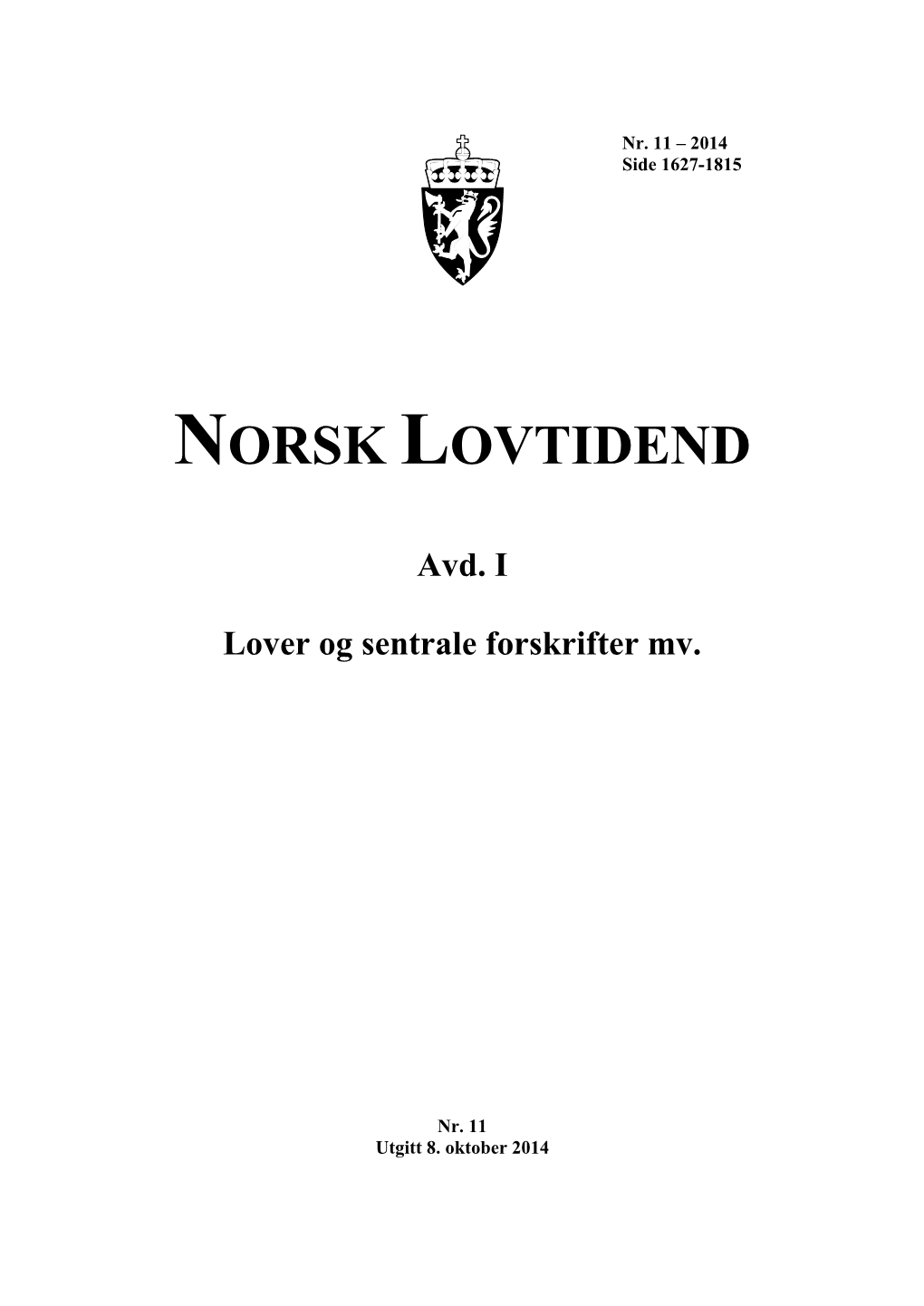 Norsk Lovtidend