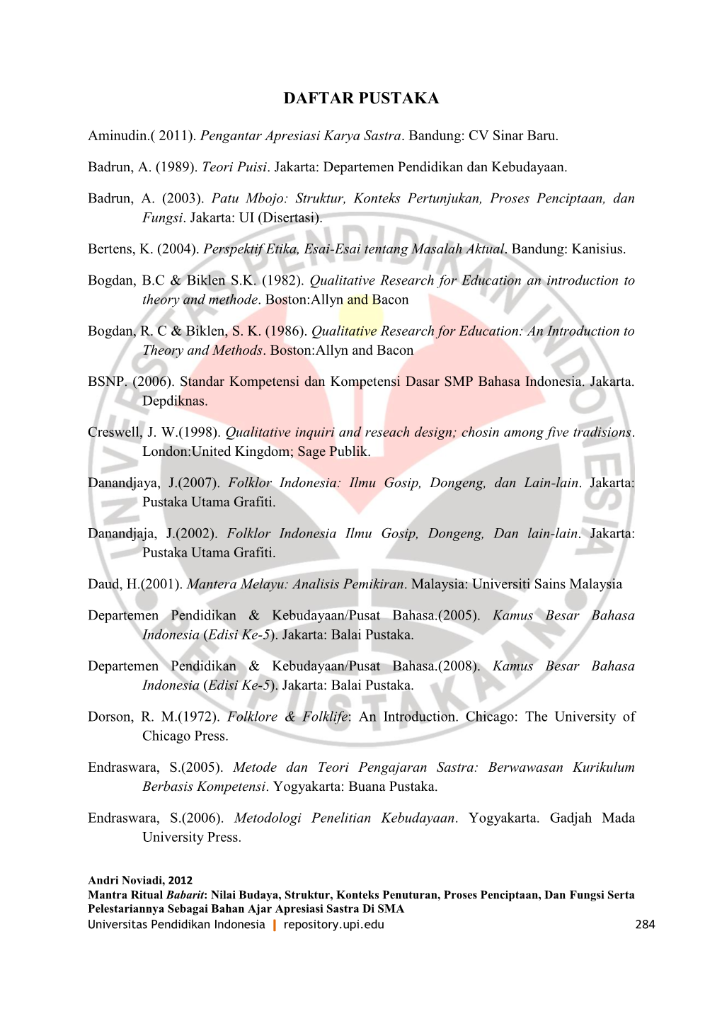 Daftar Pustaka