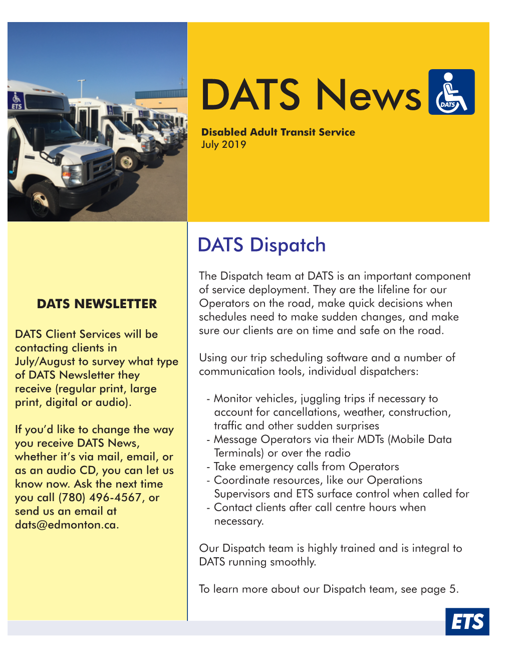 DATS Newsletter July 2019